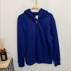 Under Armour XL cold gear Royal Blue Full-Zip Hoodie